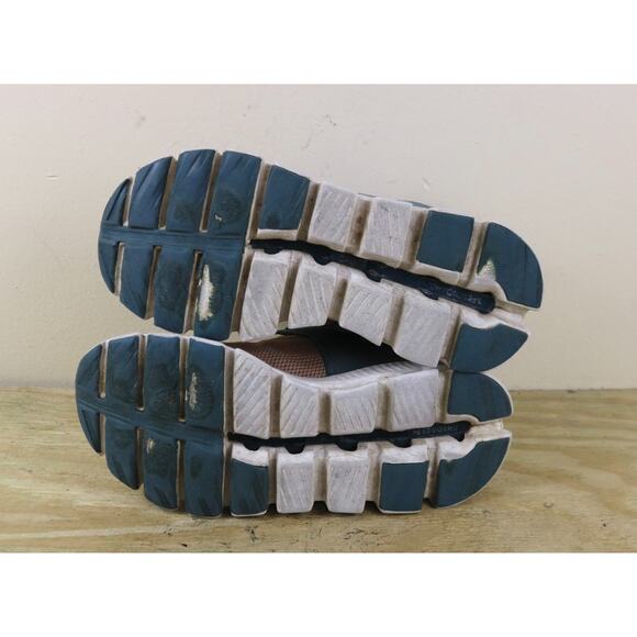 On Hi Edge Womens 7.5 Brown Blue High Top Hiking Running Sneakers - Picture 5 of 14